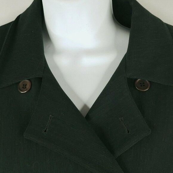 Vintage 80s Burberrys Womens Black Wool Cashmere Jacket Skirt Suit Set Size 10 - Picture 5 of 12